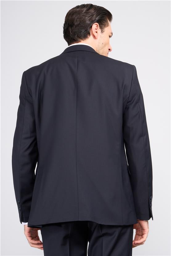 Çetinkaya 9554 Altınyıldız Mono Yaka Çift Yırtmaçlı Regular Takım Elbise Lacivert Slim Fit