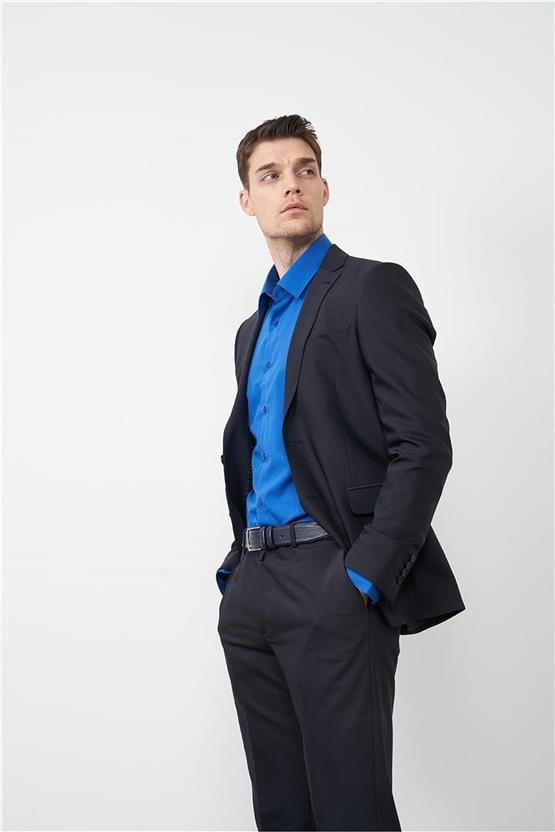 Çetinkaya Altınyıldız 3099 Slim Fit Erkek Koyu Lacivert Takım Elbise
