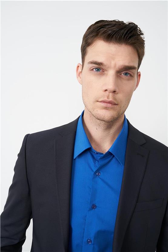 Çetinkaya Altınyıldız 3099 Slim Fit Erkek Koyu Lacivert Takım Elbise