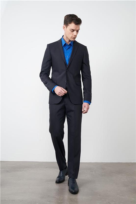 Çetinkaya Altınyıldız 3099 Slim Fit Erkek Koyu Lacivert Takım Elbise