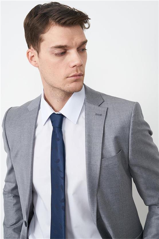 Çetinkaya Altınyıldız Erkek Koyu Gri Slim Fit Takım Elbise