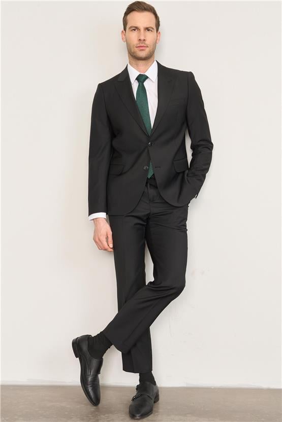Çetinkaya Altınyıldız Slim Fit Füme Takım Elbise