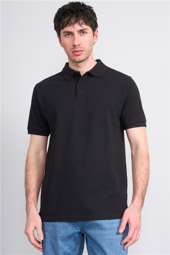 Çetinkaya Chester Polo 2742 Polo Yaka Regular Pike T-shirt Siyah