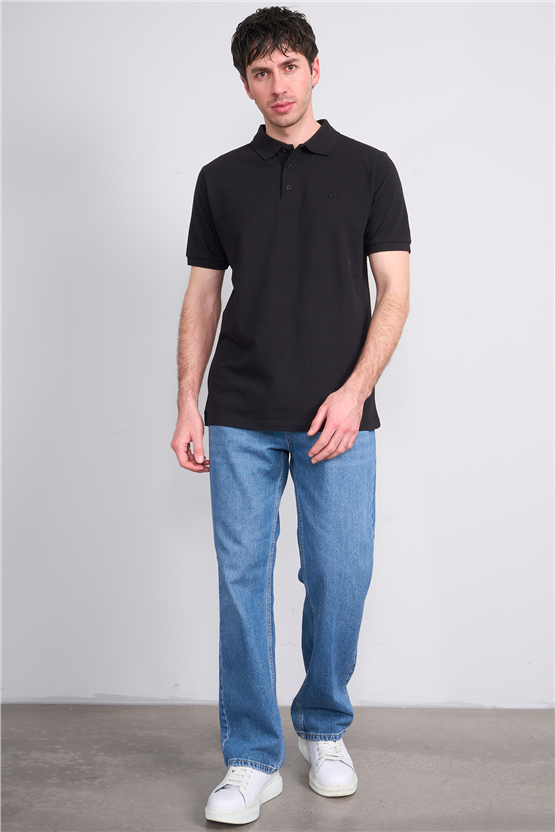 Çetinkaya Chester Polo 2742 Polo Yaka Regular Pike T-shirt Siyah