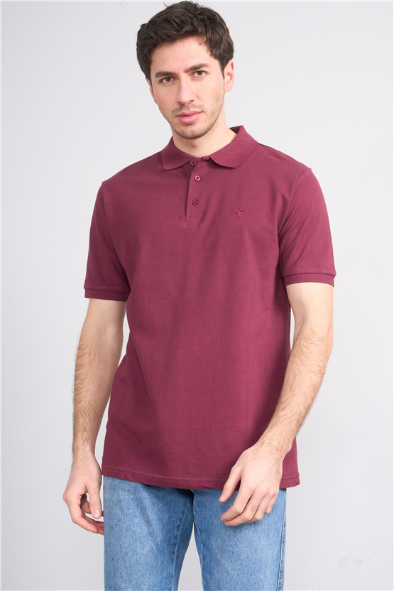 Çetinkaya Chester Polo 2742 Polo Yaka Regular Pike T-shirt Mürdüm