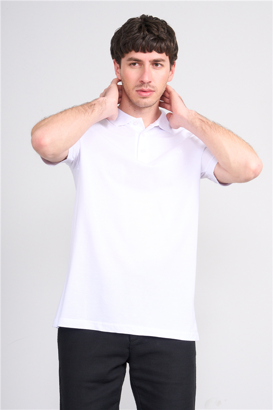 Çetinkaya Chester Polo 2742 Polo Yaka Regular Pike T-shirt Beyaz