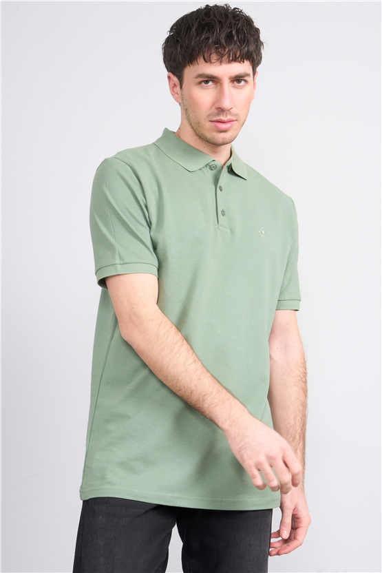 Çetinkaya Chester Polo 2742 Polo Yaka Regular Pike T-shirt Haki