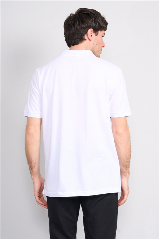Çetinkaya Chester Polo 2742 Polo Yaka Regular Pike T-shirt Beyaz
