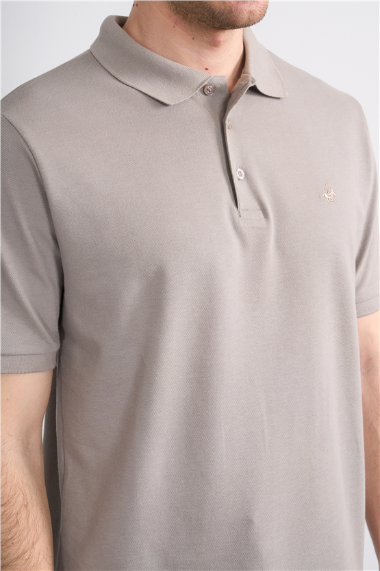 Çetinkaya Chester Polo 2742 Polo Yaka Regular Pike T-shirt Koyu Vizon
