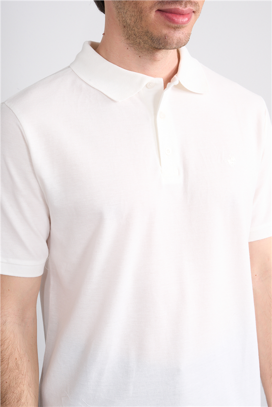 Çetinkaya Chester Polo 2742 Polo Yaka Regular Pike T-shirt Krem