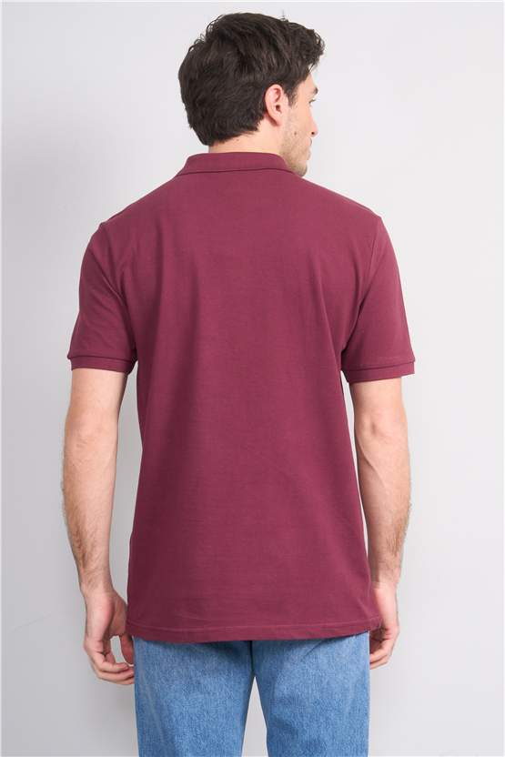 Çetinkaya Chester Polo 2742 Polo Yaka Regular Pike T-shirt Mürdüm