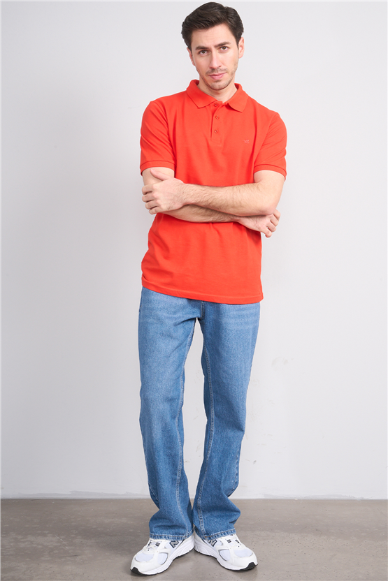 Çetinkaya Chester Polo 2742 Polo Yaka Regular Pike T-shirt Nar Çiçeği