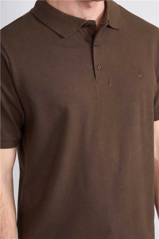 Çetinkaya Chester Polo 2742 Polo Yaka Regular Pike T-shirt Kakao
