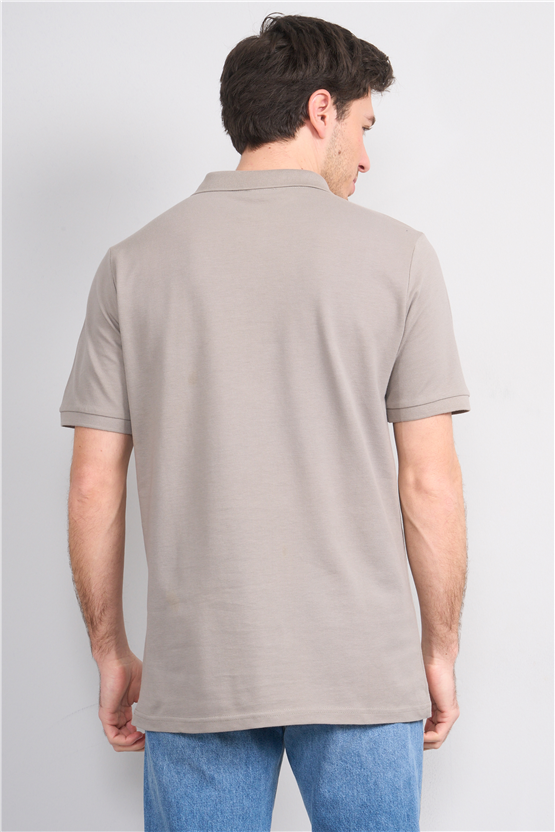 Çetinkaya Chester Polo 2742 Polo Yaka Regular Pike T-shirt Koyu Vizon