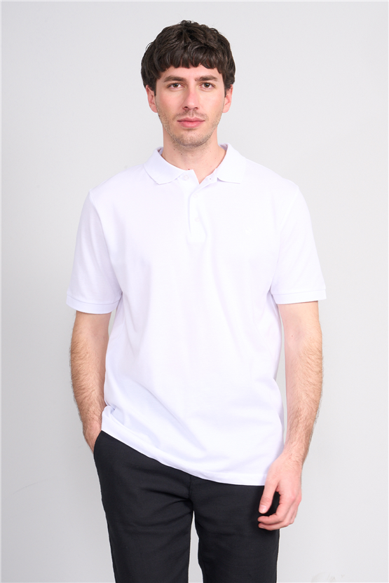 Çetinkaya Chester Polo 2742 Polo Yaka Regular Pike T-shirt Beyaz