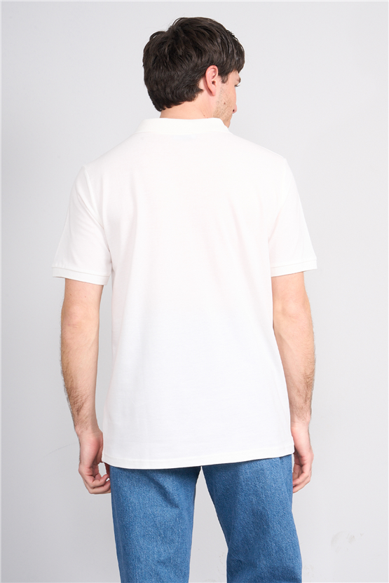 Çetinkaya Chester Polo 2742 Polo Yaka Regular Pike T-shirt Krem