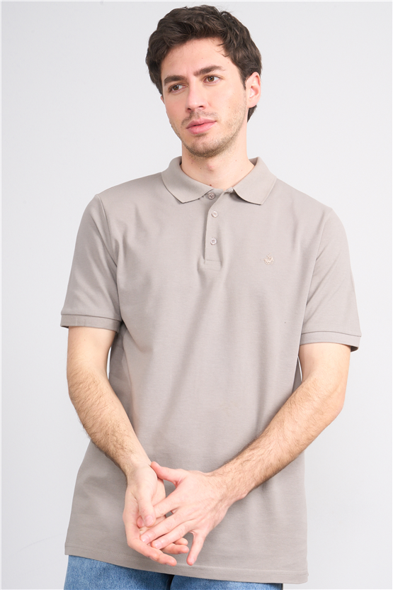 Çetinkaya Chester Polo 2742 Polo Yaka Regular Pike T-shirt Koyu Vizon