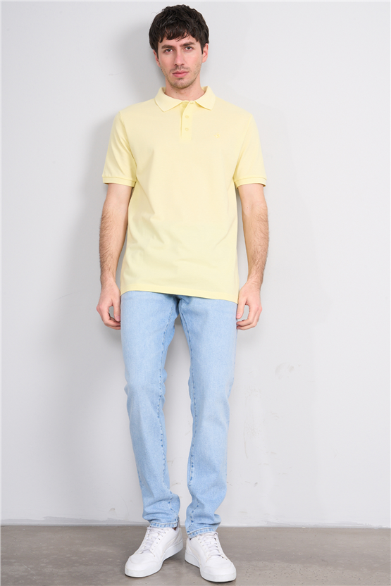 Çetinkaya Chester Polo 2742 Polo Yaka Regular Pike T-shirt Uçuk Sarı