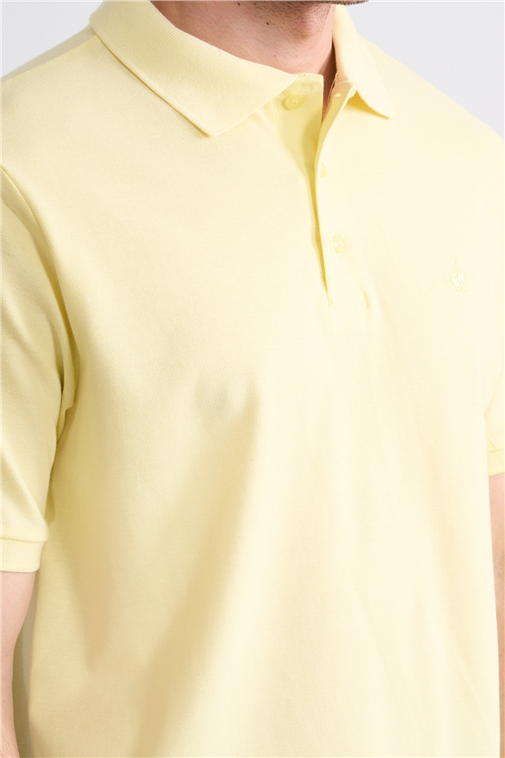 Çetinkaya Chester Polo 2742 Polo Yaka Regular Pike T-shirt Uçuk Sarı