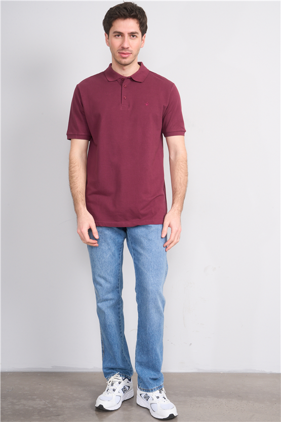 Çetinkaya Chester Polo 2742 Polo Yaka Regular Pike T-shirt Mürdüm