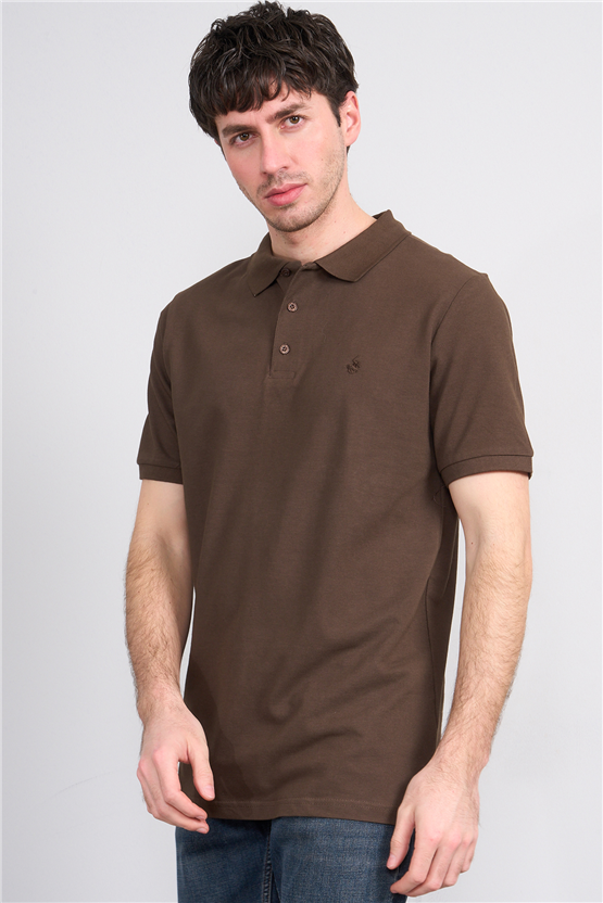Çetinkaya Chester Polo 2742 Polo Yaka Regular Pike T-shirt Kakao