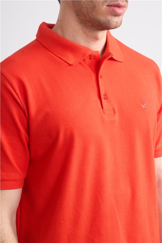 Çetinkaya Chester Polo 2742 Polo Yaka Regular Pike T-shirt Nar Çiçeği