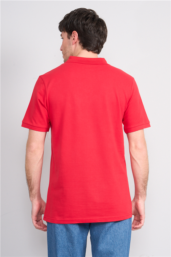 Çetinkaya Chester Polo 3047 Polo Yaka Regular Pike T-shirt Kırmızı