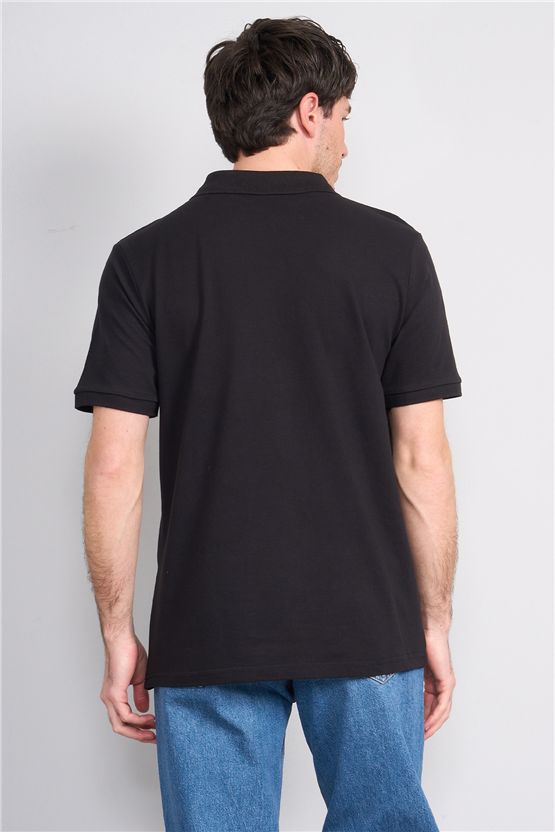 Çetinkaya Chester Polo 3047 Polo Yaka Regular Pike T-shirt Siyah