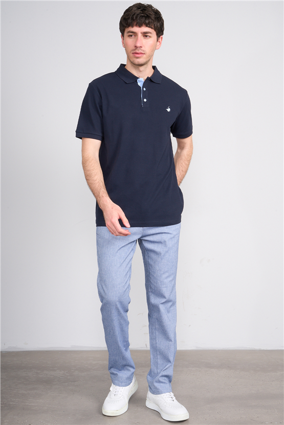 Çetinkaya Chester Polo 3047 Polo Yaka Regular Pike T-shirt Lacivert