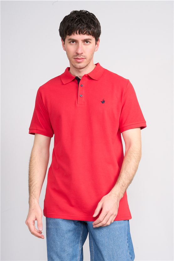 Çetinkaya Chester Polo 3047 Polo Yaka Regular Pike T-shirt Kırmızı