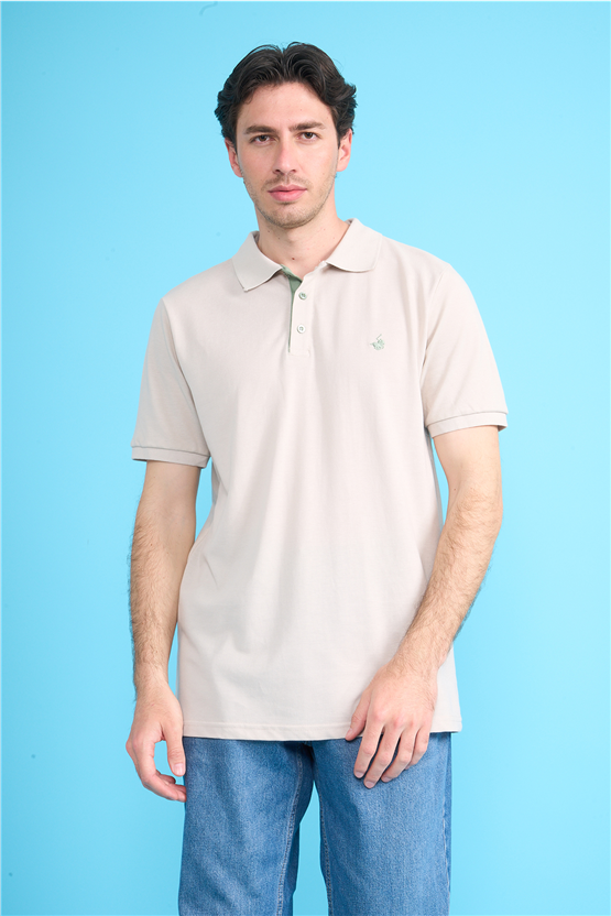 Çetinkaya Chester Polo 3047 Polo Yaka Regular Pike T-shirt Vizon
