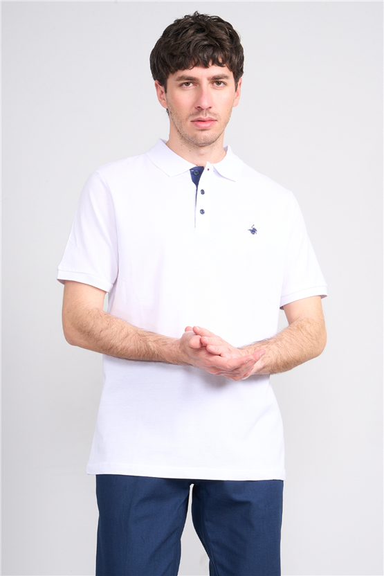 Çetinkaya Chester Polo 3047 Polo Yaka Regular Pike T-shirt Beyaz