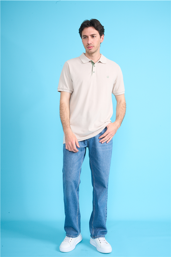 Çetinkaya Chester Polo 3047 Polo Yaka Regular Pike T-shirt Vizon