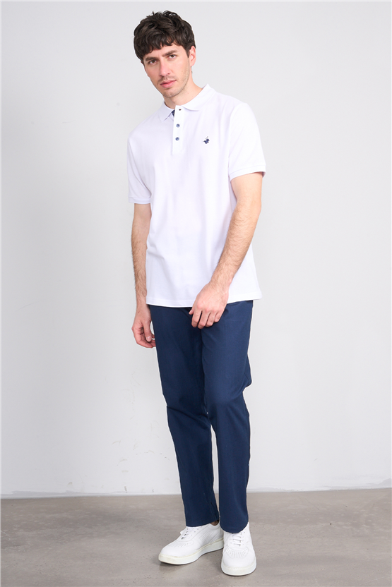 Çetinkaya Chester Polo 3047 Polo Yaka Regular Pike T-shirt Beyaz
