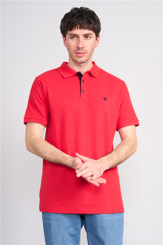 Çetinkaya Chester Polo 3047 Polo Yaka Regular Pike T-shirt Kırmızı