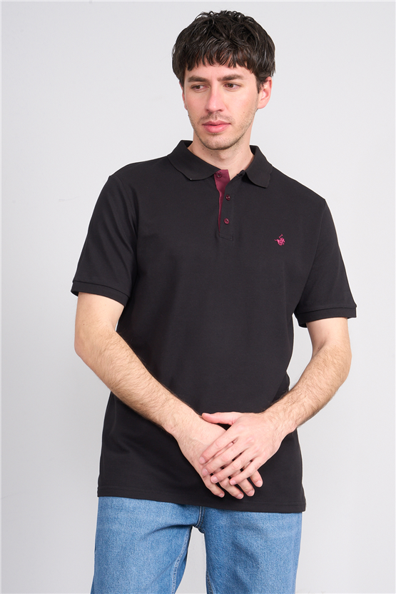 Çetinkaya Chester Polo 3047 Polo Yaka Regular Pike T-shirt Siyah
