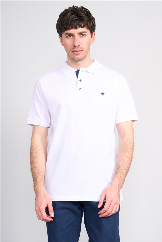 Çetinkaya Chester Polo 3047 Polo Yaka Regular Pike T-shirt Beyaz