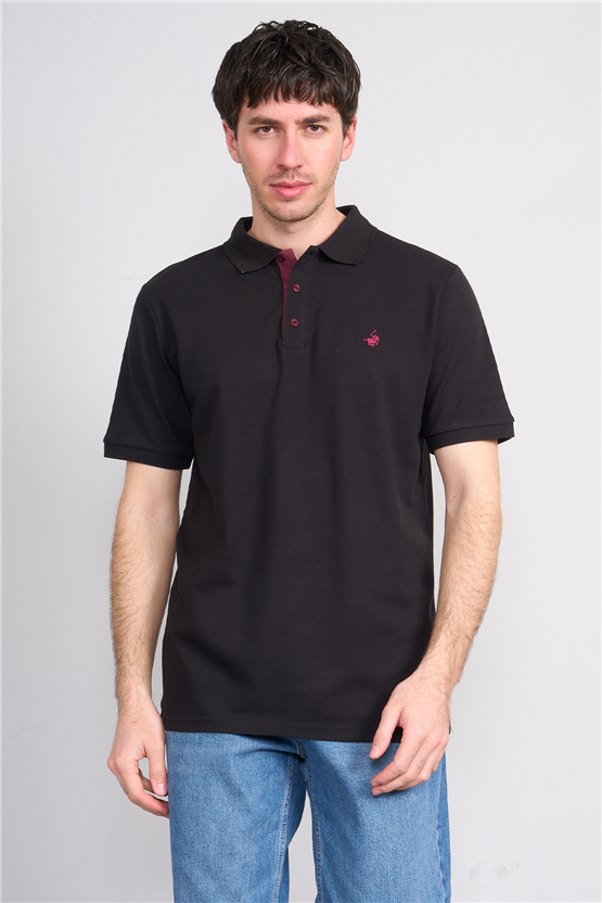 Çetinkaya Chester Polo 3047 Polo Yaka Regular Pike T-shirt Siyah