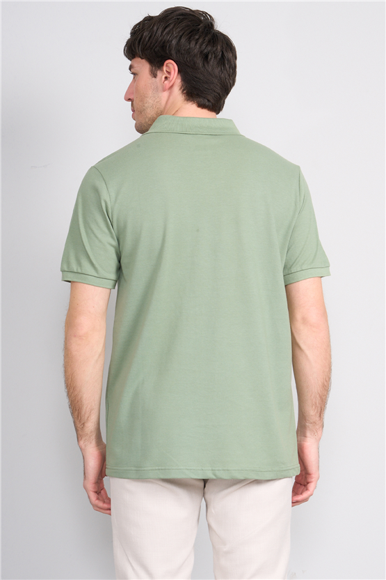 Çetinkaya Chester Polo 3047 Polo Yaka Regular Pike T-shirt Haki