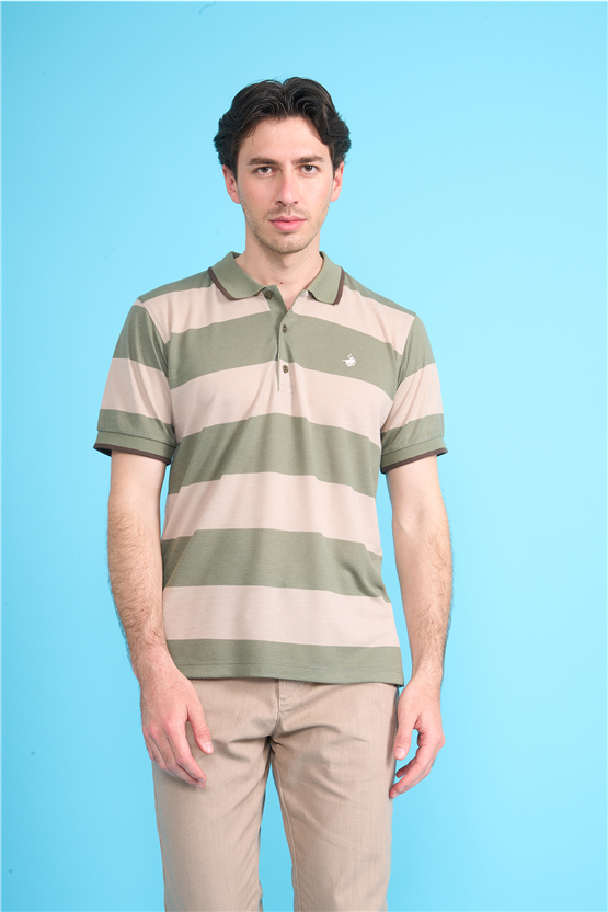 Çetinkaya Chester Polo 4111 Polo Yaka Regular Pike T-shirt Haki