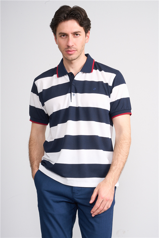 Çetinkaya Chester Polo 4111 Polo Yaka Regular Pike T-shirt Lacivert