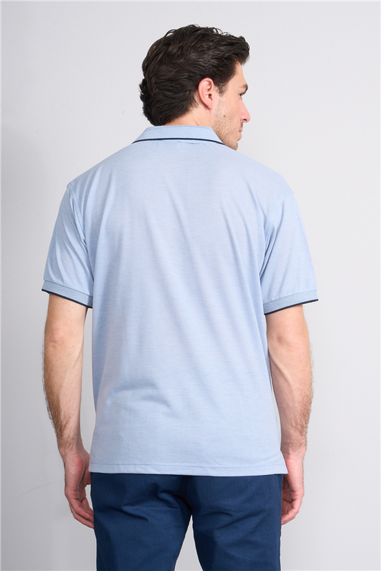 Çetinkaya Chester Polo 4732 Polo Yaka Regular Düz Pike T-shirt Bebe Mavi