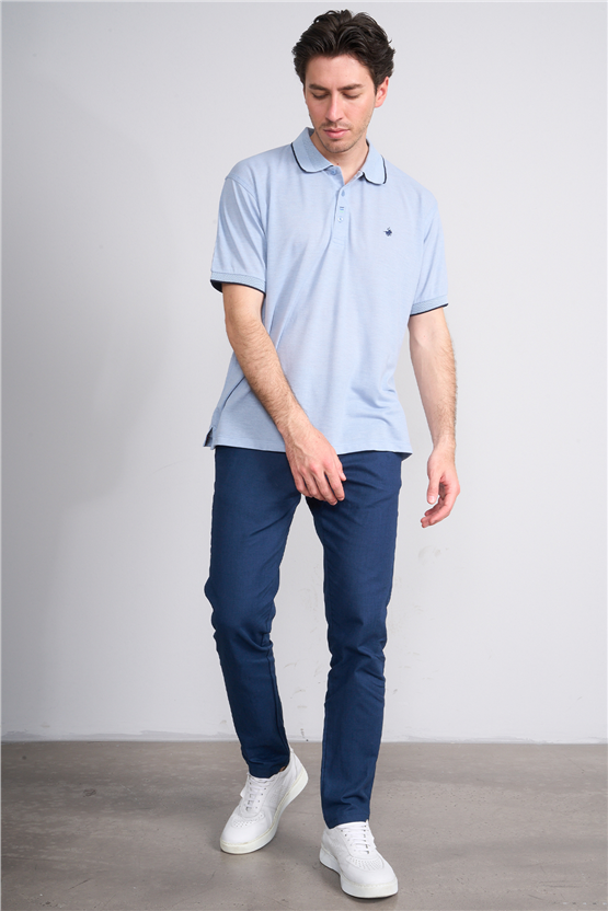 Çetinkaya Chester Polo 4732 Polo Yaka Regular Düz Pike T-shirt Bebe Mavi