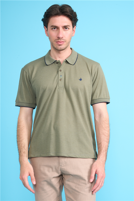 Çetinkaya Chester Polo 4732 Polo Yaka Regular Düz Pike T-shirt Çağla