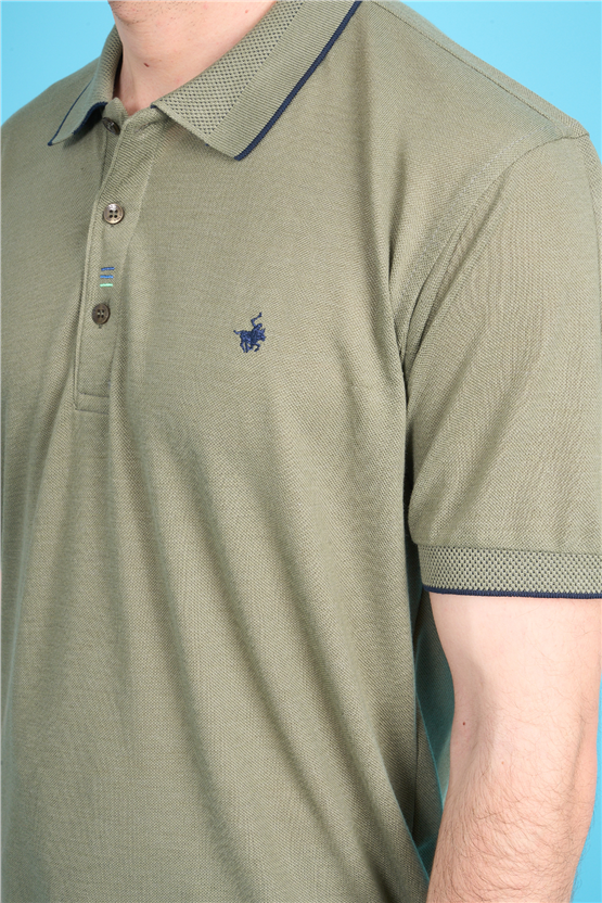 Çetinkaya Chester Polo 4732 Polo Yaka Regular Düz Pike T-shirt Çağla