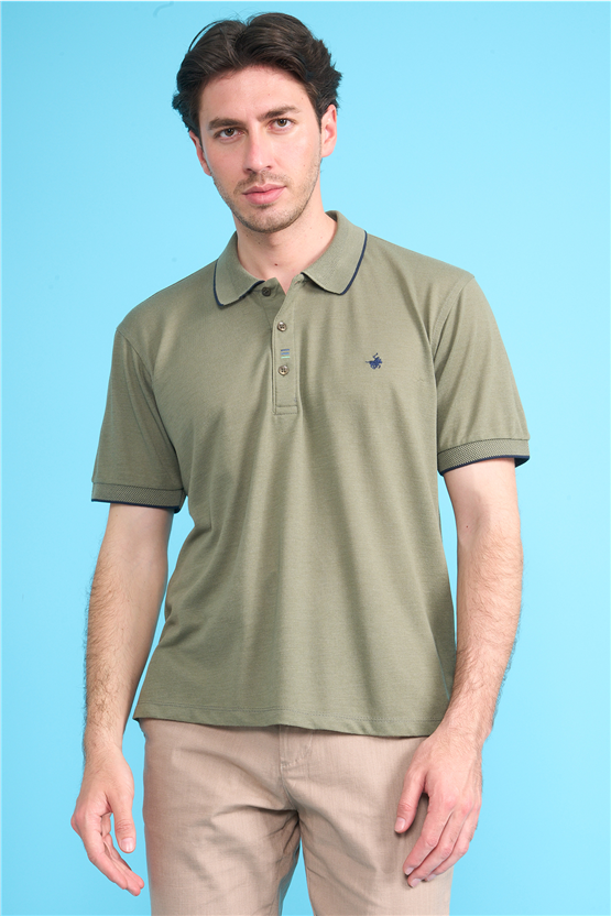 Çetinkaya Chester Polo 4732 Polo Yaka Regular Düz Pike T-shirt Çağla
