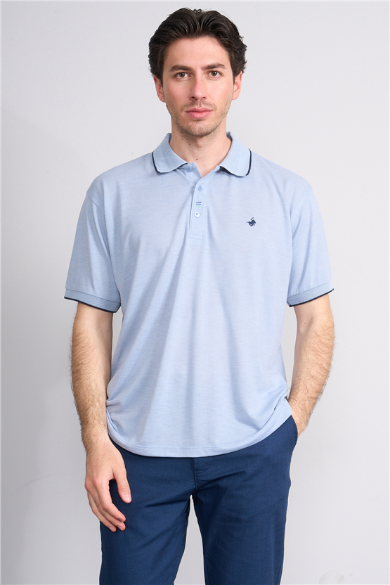 Çetinkaya Chester Polo 4732 Polo Yaka Regular Düz Pike T-shirt Bebe Mavi