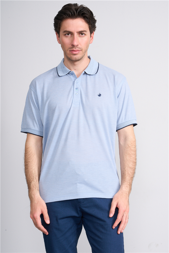 Çetinkaya Chester Polo 4732 Polo Yaka Regular Düz Pike T-shirt Bebe Mavi