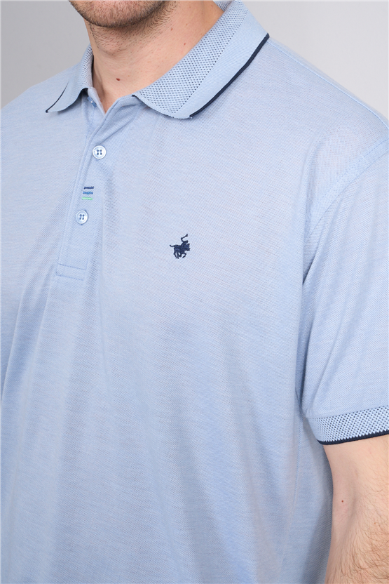 Çetinkaya Chester Polo 4732 Polo Yaka Regular Düz Pike T-shirt Bebe Mavi