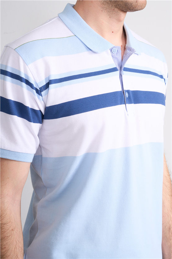 Çetinkaya Chester Polo 4737 Polo Yaka Regular Pike T-shirt Açık Mavi